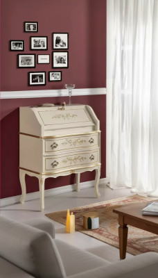 Klasická elegantní luxusní nová komoda v bílém dřevě k dispozici k objednání