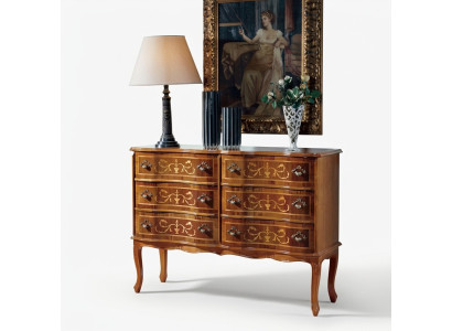 Hochwertige Kommode klassische Möbel Luxus Sideboard Schrank Holz Regal