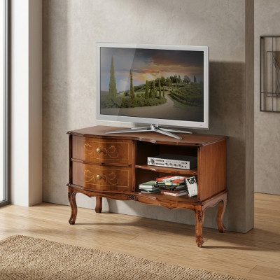 Klassischer Designer TV-Ständer Luxus Sideboard Lowboard Wohnzimmer Braun