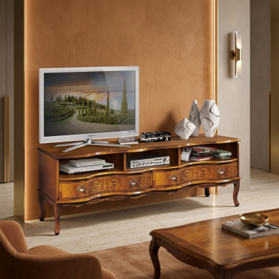 Klassisches RTV Luxus Lowboard TV-Ständer Holzmöbel Designer Möbel Neu