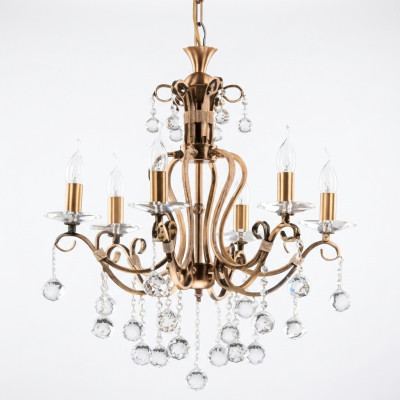 Luxus Deckenleuchter Lüster Kronleuchter Deckenlampe Gold Kristall Art