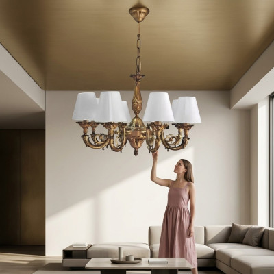 Lustr, lustr, lustr, stropní lampa, lampa, zinek, zlato, lampa.