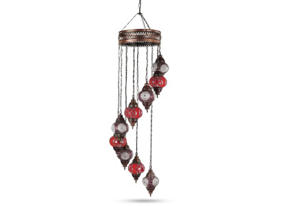 Lustr, lustr, lustr, stropní lustr, lampa, sklo 45x145cm