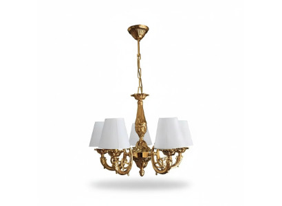 Lüster Kronleuchter Deckenleuchter Deckenlampe Lampen Zink Gold Art