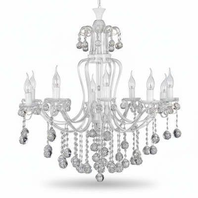 Luxus stropní lustr lustr lustr stropní lampa krystal stříbrný