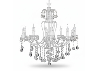 Luxus stropní lustr lustr lustr stropní lampa krystal stříbrný