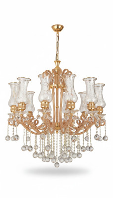 Luxus stropní lustr lustr lustr stropní lampa křišťál zlato