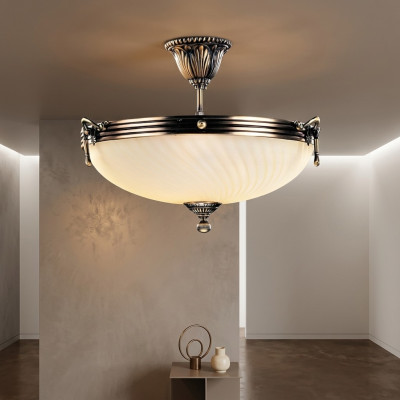 Lustre Luster Moderní stropní lampa zlaté sklo lampy