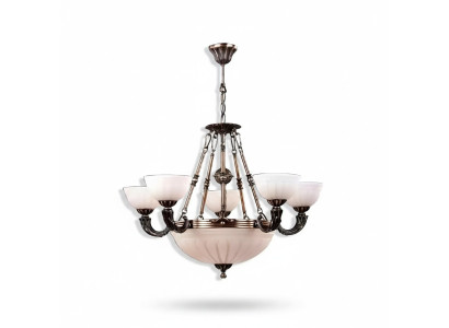 Lustre stropní lampa Bílý stropní lustr Lustr Skleněný umělecký