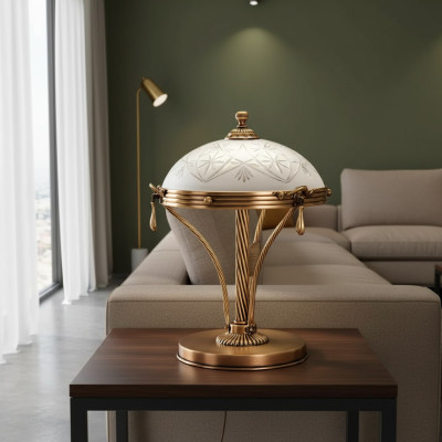 Tischlampe Tischleuchte Lampe Leuchten Luxus Gold Lampen Tisch Grau