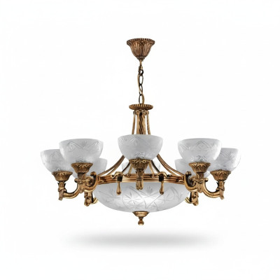 Stropní lampa Lustr Lustr Lampa Lustřík Sklo Zlato Šedá