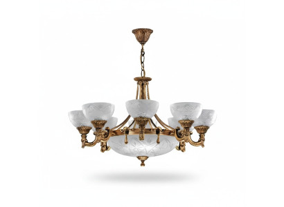 Stropní lampa Lustr Lustr Lampa Lustřík Sklo Zlato Šedá