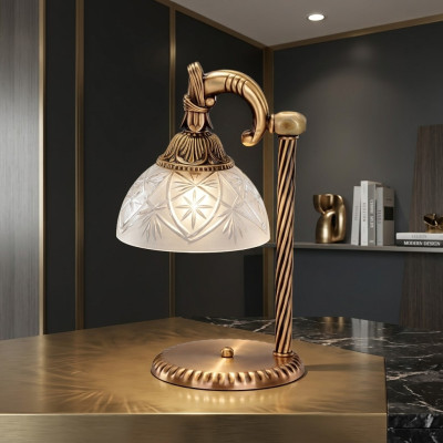 Stolní lampa Lampa Lampy Svítidla Zlato Sklo Zlato Šedá Umění