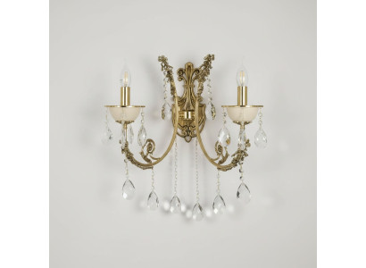 Wandleuchte Wandlampe Wandleuchten Art Lüster Wand Lampe Gold Kristall