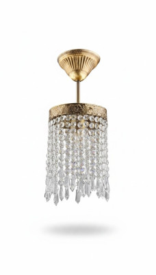 Lampe Deckenleuchter Kronleuchter Gold Deckenlampe Lüster Kristall
