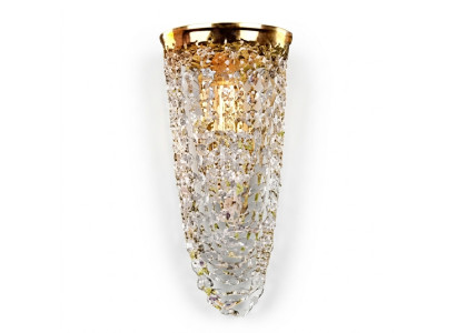 Luxus Deckenleuchter Kronleuchter Gold Deckenlampe Lüster Kristall Art