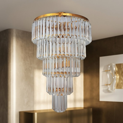 Náhradní lampa Stropní lustr Luxus Zlatý Lustr Krystalový Umění