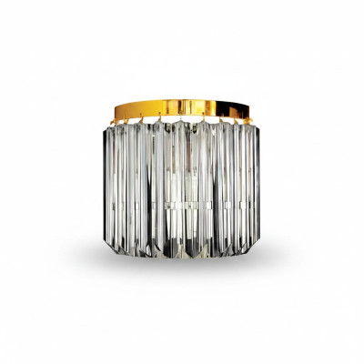 Lüster Deckenleuchter Luxus Gold Kronleuchter Deckenlampe Kristall Art