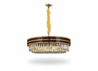 Kulaté svítidlo Lampa Stropní lustr Zlatý Lustr Stropní lampa Lustr Křišťál