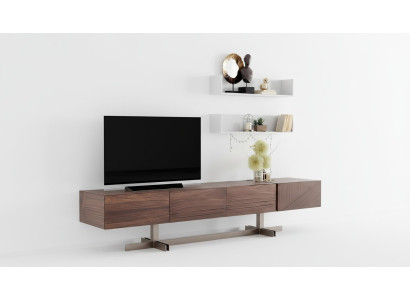 Moderní, elegantní televizní stojan z kvalitního a odolného dřeva