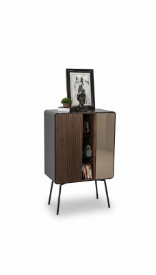 Retro Anrichte Bar Schrank Wohnzimmer Schränke Holz Weinschrank Braun