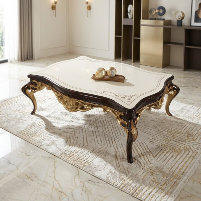 Wohnzimmertisch Couchtisch Beistelltisch Konsolen Beige Holz Tisch