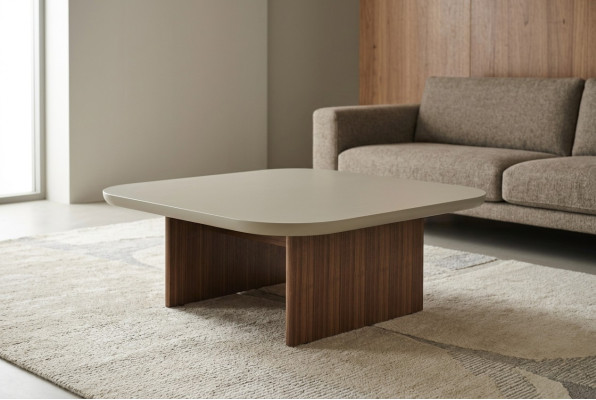 Couchtisch Beistelltisch Wohnzimmer Tisch Grau Holz Design Möbel