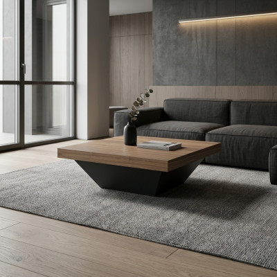 Couchtisch Tisch Beistelltisch Wohnzimmer Braun Holztisch Design Möbel