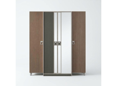 Kleiderschrank Kinderschrank Schrank Holz Grau Holzschrank Groß Modern