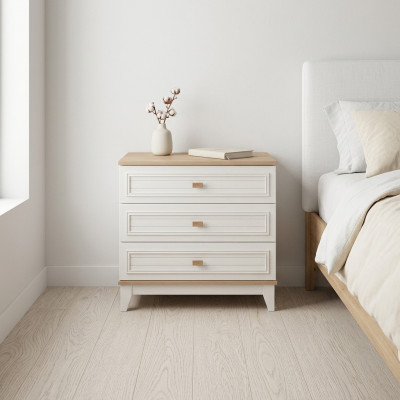 Dětská komoda Komoda dřevo bílá skříň Moderní design