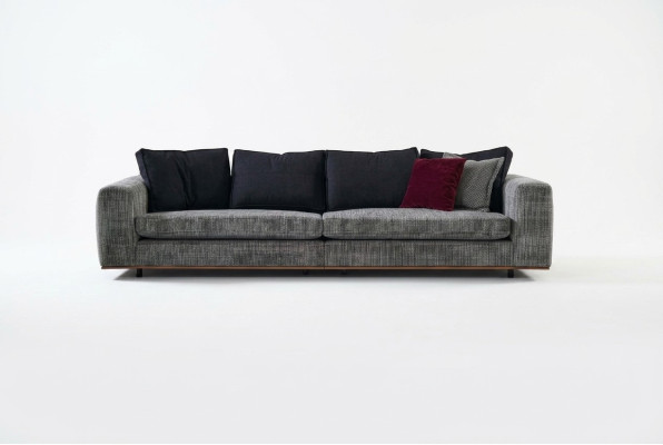 Viersitzer Sofa 4 Sitzer Couch Stoff Stoffsofa Polstersofa Modern