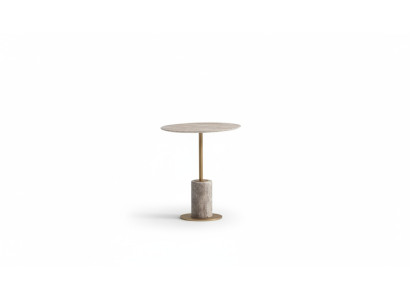 Kaffeetisch Beistelltisch Couchtisch Holz Sofatisch Rund Tisch Grau