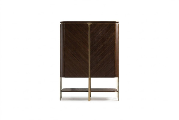 Barschrank Schrank Holzschrank Holz Bar Braun Getränke Design Flaschen