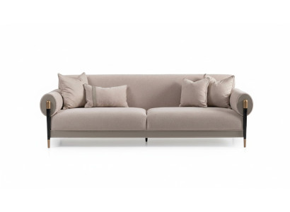 Látané Pohovka tříMístná Pohovka 3Místná Pohovka Moderní Design Beige Nová