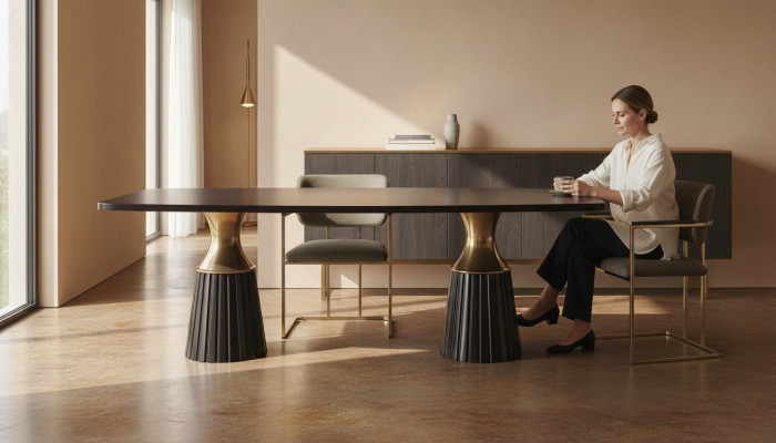 Jídelní stůl Jídelní stůl Stůl Černý Dřevěný stůl Jídelní pokoj Design