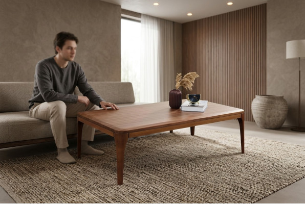 Couchtisch Kaffeetisch Sofatisch Wohnzimmer Beistelltisch Holz Braun