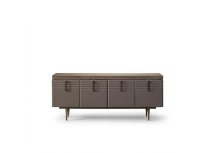 Sideboard Skříň nábytková šatní skříň komoda skříň dřevěná šedá obývací pokoj