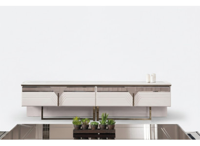 Sideboard RTV Lowboard TV Ständer Holzschrank Schrank Holz Weiß Design