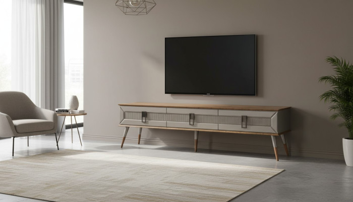 Moderní komoda Luxusní obývací pokoj nábytek Designový dřevěný televizní stojan