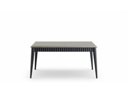 Grauer Esstisch Robuster Esszimmer Designer Holztisch Luxuriöse Möbel