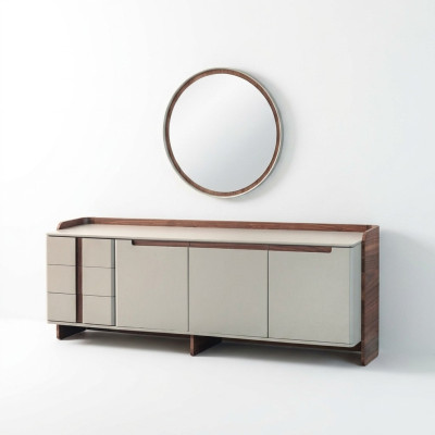 Moderní komoda Designérská obývací skříň Luxusní skříň 2 kusy