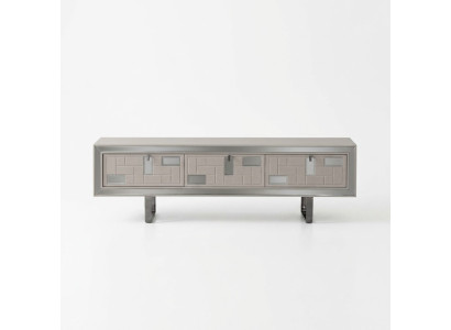 Sideboard TV Ständer RTV Lowboard Wohnwand Holz Weiß Möbel Wohnzimmer