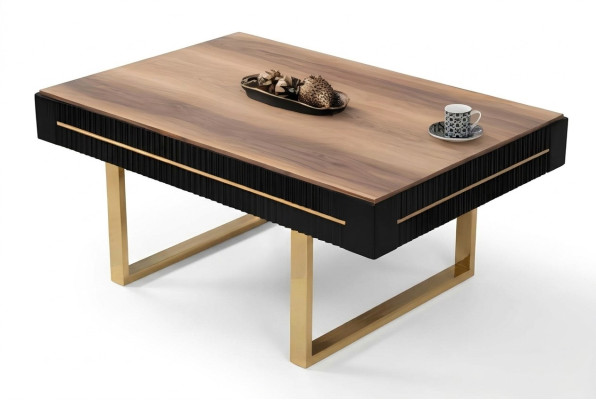 Couchtisch Kaffeetisch Sofatisch Beistelltisch Holz Braun Tisch Design