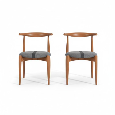 Gruppe Küchenstühle Esszimmerstühle Holzstühle Set 2tlg Stühle Braun