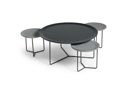 Couchtisch Gruppe Kaffeetisch Sofatisch Beistelltisch Schwarz Tisch