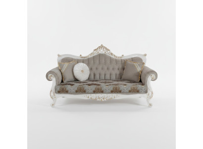 Klasická pohovka s designem Chesterfield pro obývací pokoj Šedý obývací pokoj