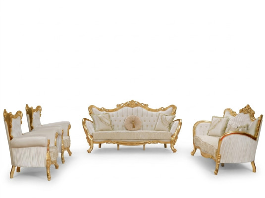 Sofagarnitur Couch 3+3+1+1 Sofa Couch Polster Möbel 4tlg. Set für Ihr Zuhause