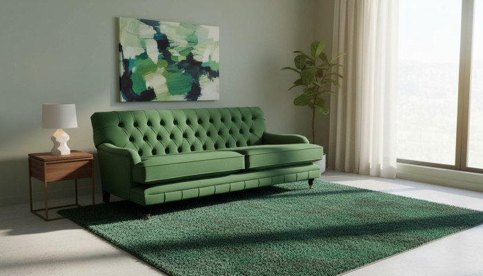 Chesterfield 3 Sitzer Designer Sofa Couch Polster Luxus Couchen Textil