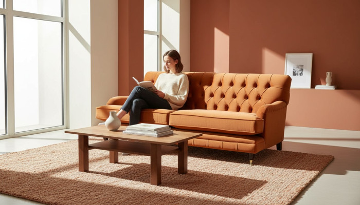 Chesterfield Design Luxus Pohovková Souprava Sedačka Křeslo Textilie Nový
