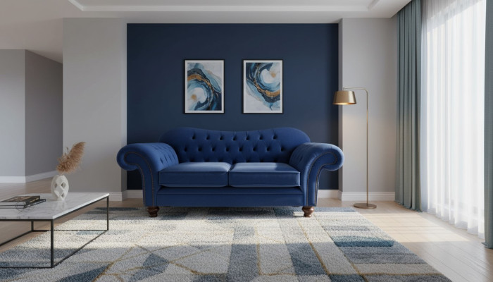Sofa Chesterfield Design Sofa 2místná pohovka Luxus Klasický textil